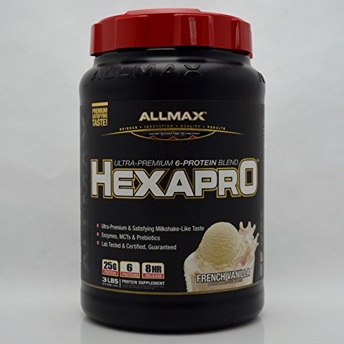 Allmax Nutrition HEXAPRO Ultra-Premium 6-Protein Blend 3lbs French Vanilla thumbnail