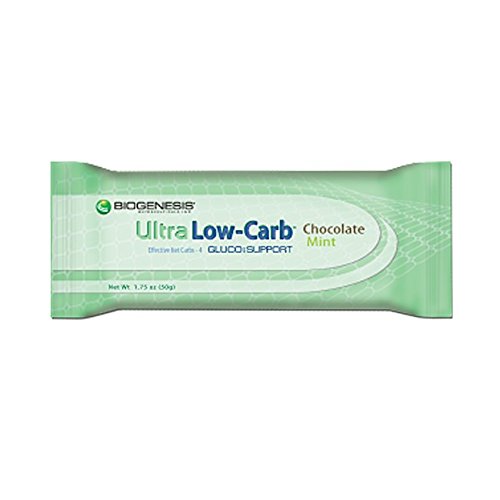 Nutra Biogenesis Ultra Low-Carb Chocolate Mint Food Bar - Protein Bar - 3 Pack thumbnail