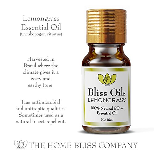 *New* Bliss Oils - Essential Oils Aromatherapy Top 4 Gift Set - 100% Pure & Natural. Inc. Eucalyptus, Lavender, Sweet Orange & Lemongrass Oil thumbnail