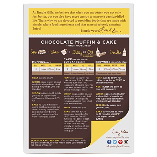 Simple Mills Variety Pack Almond Flour Baking Mixes, Gluten Free, Paleo, Natural, Chocolate Muffin & Cake, Artisan Bread & Chocolate Chip Cook thumbnail