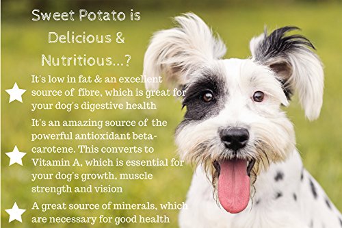 American Sweet Potato Dog Treats - Made in USA Only - 100% Natural Premium Ingredients - Gluten Free, No Fillers or Preservatives - Choose, Chicken, B thumbnail
