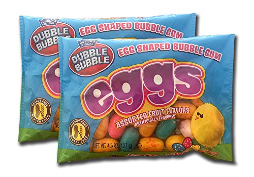 13293N 4.5 Oz Dubble Bubble Egg Shaped Bubble Gum Easter Candy - Pack of 24 thumbnail