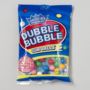 GUM BALLS DUBBLE BUBBLE 5OZ BAG 0  Case Pack of 12