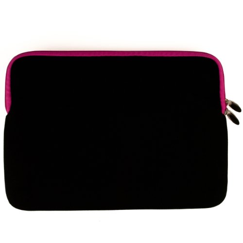 Acer Aspire 15.6 Inch Laptop Carrying Case for Acer Aspire AS5734Z-4725 AS5532-5509 Acer EX5635-6897 (Black-Pink) + SumacLife TM Wisdom Courage Wristb thumbnail