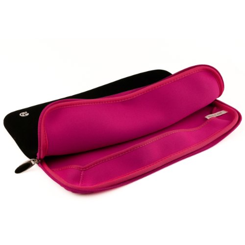 Acer Aspire 15.6 Inch Laptop Carrying Case for Acer Aspire AS5734Z-4725 AS5532-5509 Acer EX5635-6897 (Black-Pink) + SumacLife TM Wisdom Courage Wristb thumbnail