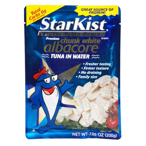 Starkist White Albacore Tuna in Water, 7.06-Ounce Pouches (Pack of 12)