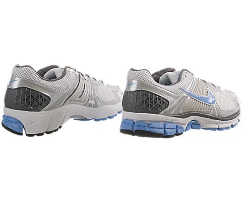 Nike Women's Zoom Vomero+ 5 - White / University Blue-Metallic Pltnm, 8 B US