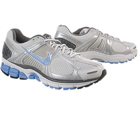 Nike Women's Zoom Vomero+ 5 - White / University Blue-Metallic Pltnm, 8 B US thumbnail