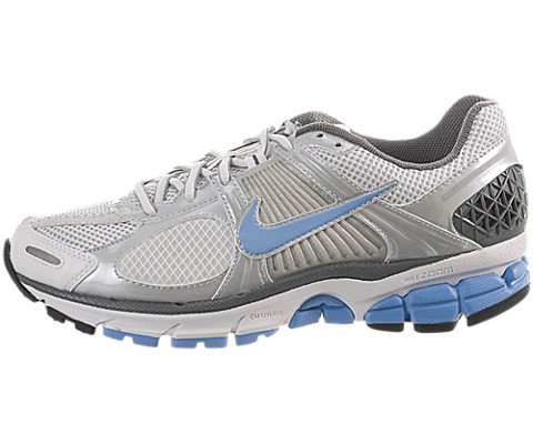 Nike Women's Zoom Vomero+ 5 - White / University Blue-Metallic Pltnm, 8 B US thumbnail