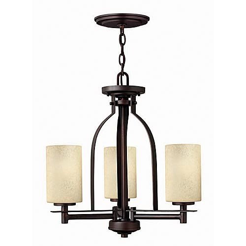 Hinkley Lighting 4722 Asian / Oriental Three Light up Lighting Dual Mount Ceiling Fixture from the Sto, Metro Copper