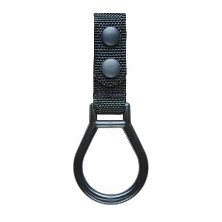 7409K Keeper with Flashlight Ring (Black)  Polymer Ring Flashlight Black with Open Case Web Light Duty 7934 Compact Flashlight 7950 Belt Holder Keeper