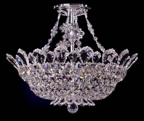 Trilliane 8 Light 110V Close to Ceiling in Silver with Clear Crystals from Swarovski?, Schonbek 1870 5796S AR1DX (536018)