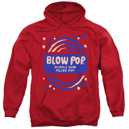 Tootsie Roll Blow Pop Rough Adult Pullover Hoodie Sweatshirt Red