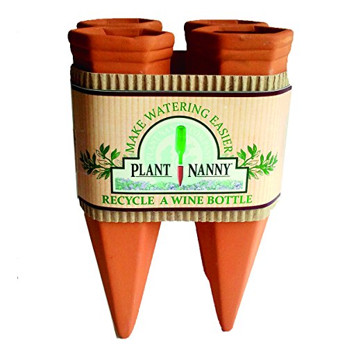 Plant Nanny Company 6051 Wine Bottle Stake Set, 4 Count