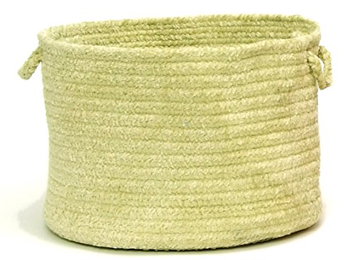 Colonial Mills Simple Chenille Utility Basket, 14 by 10-Inch, Sprout Green