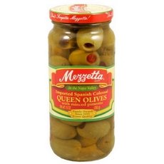 Mezzetta Spanish Colossal Queen Olives with Minced Pimento 18x 10Oz