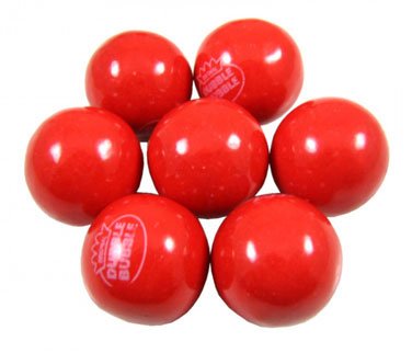 Bubble Gum Balls - Hot Chew Cinnamon, 5 Lb Bag