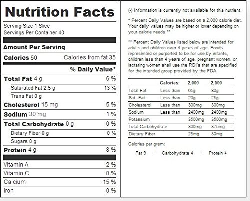 Sargento Swiss Slice Cheese, 1.125 Pound -- 18 per Case.