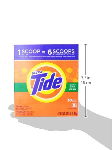 Tide Ultra Mountain Spring Scent Powder Laundry Detergent, 30 Loads, 42 Oz thumbnail