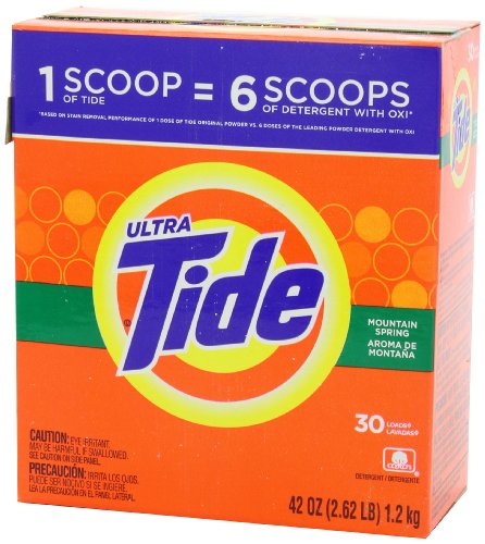 Tide Ultra Mountain Spring Scent Powder Laundry Detergent, 30 Loads, 42 Oz thumbnail