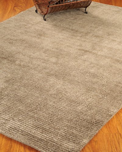 NaturalAreaRugs Petra Wool Rug, 6' by 9', Taupe, Taupe