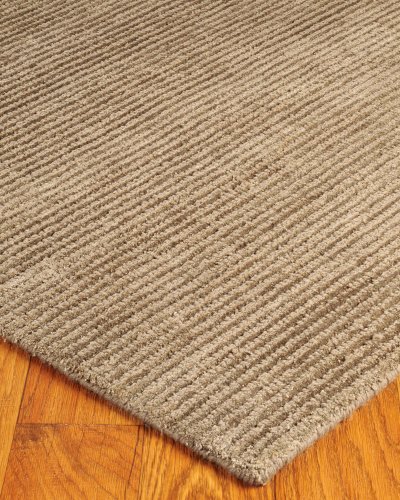 NaturalAreaRugs Petra Wool Rug, 6' by 9', Taupe, Taupe thumbnail