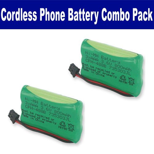 Uniden TRU-9585 Cordless Phone Battery Combo-Pack Includes: 2 X EM-CPH-488B Batteries