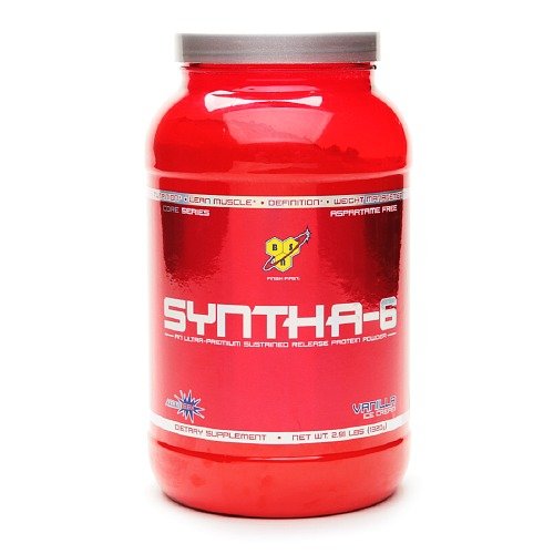 BSN Syntha-6 Ultra-Premium Lean Muscle Protein Powder, Vanilla Ice Cream-2.91 Lb (1320 G)