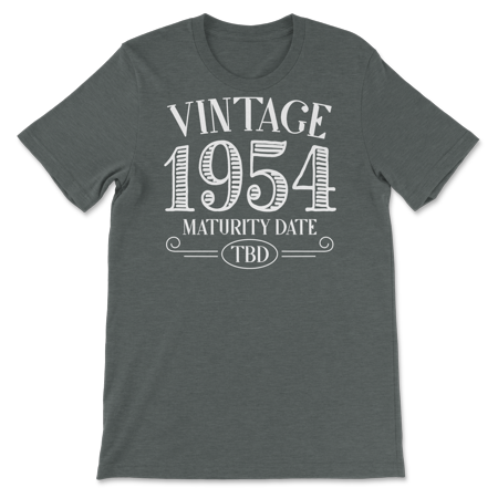 Born in Year 1954 Vintage Shirt - Maturity TBD