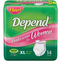 Depend for Women Underwear, Maximum Absorbency, XL (48-64 Inch)