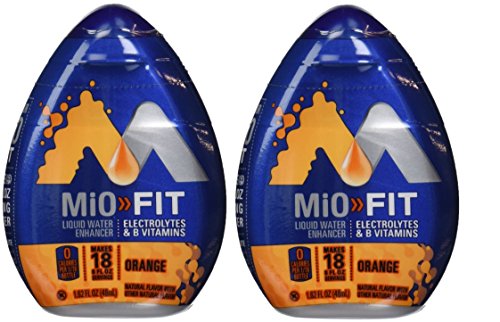 MIO FIT Liquid Water Enhancer - Orange Flavor (Pack of 2)