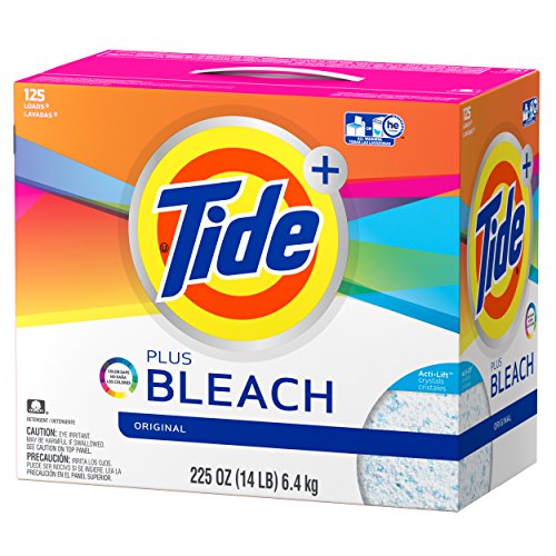 Tide Ultra Plus Bleach Original Scent Powder, 125 Loads, 225 Oz