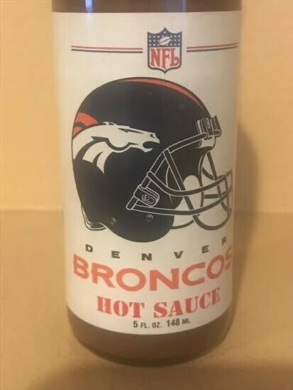 Denver Broncos Officially Licensed NFL Hot Sauce 5 Fl. Oz Sealed (Not Edible) thumbnail