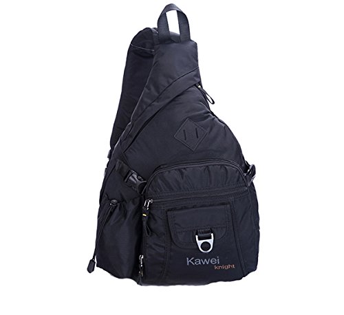 Kawei Knight Nylon Sling Bag Chest Bag Backpack iPad Tablet Camera (14
