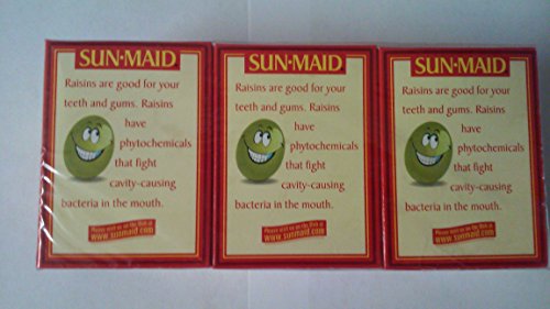 Sun-Maid Raisins 6 Packs of 1.33 Ounce (Pack of 3)