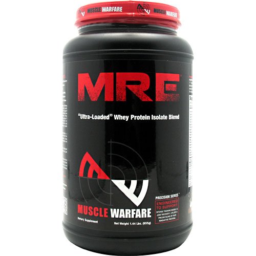 Muscle Warfare - MRE Ultra-Loaded Whey Protein Isolate Blend Strawberry 25 Servings - 1.44 Lbs. CLEARANCE PRICED