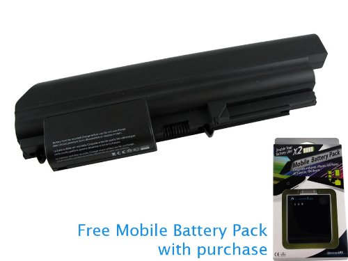 Lenovo IBM Thinkpad R61 7751 CTO Battery 87Wh, 7800mAh with Free Mobile Battery Pack