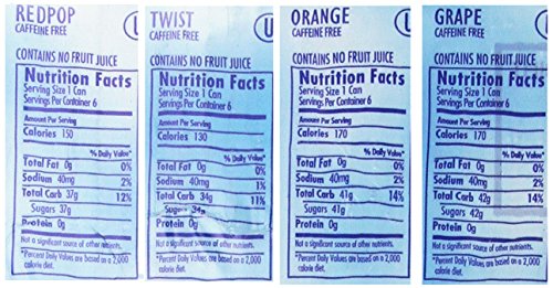 Faygo Variety Flavor Soda, 6-redpop, 6-twist, 6-orange, 6 Grape; 12-fl. Oz. Cans, 24-pack thumbnail