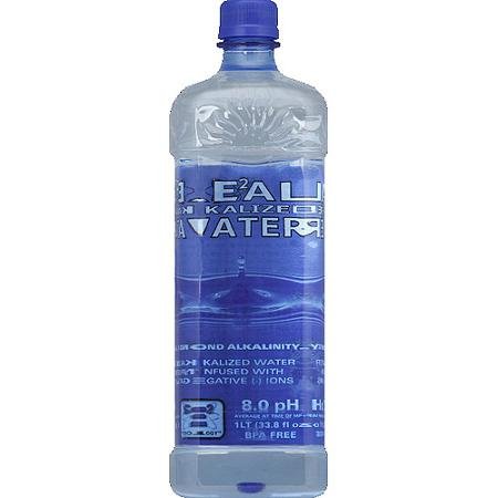 Real Water Alkalized Water, 33.8 Fl Oz, (Pack of 12)