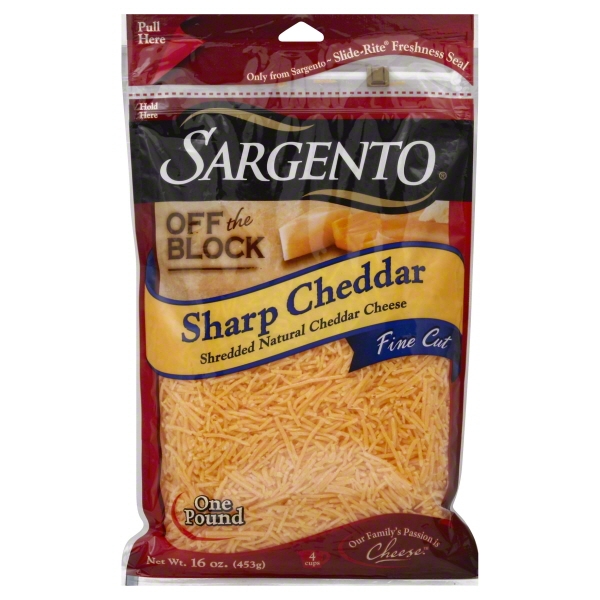 Sargento Sargento Off the Block Shredded Cheese, 16 Oz