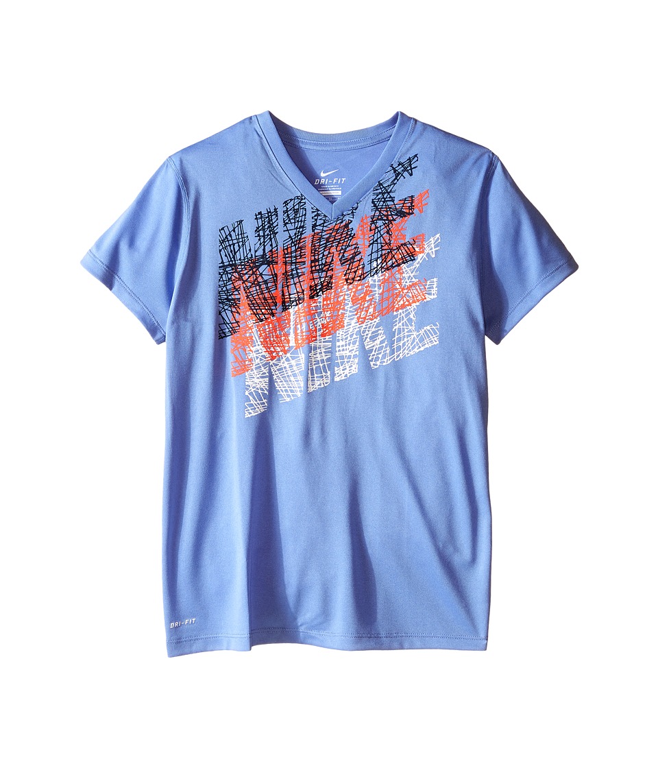 Nike NG TRACER TEE YTH, 10 | MODZI ATLECI | DZIEWCZTA | T-SHIRT Z KRTKIM RKAWEM | NIEBIESKA KREDA | XL