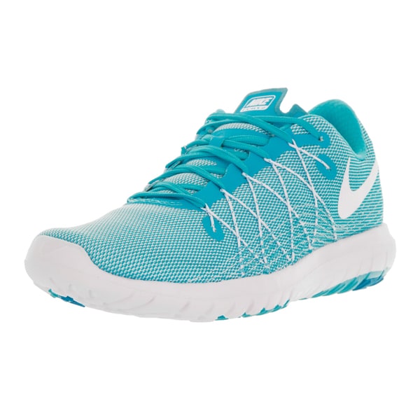 Nike Women's Flex Fury 2 White/Gamma Blue/Blue Lagoon Running Shoe 10 Women US