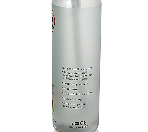 Adam & Eve Watermelon Flavored Water Based Lubricant [Formulated with Food Grade Ingredients] : Size 4 Oz