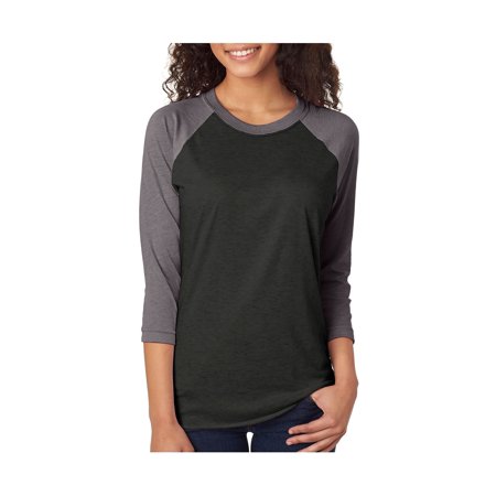 Next Level Active Apparel Unisex Tri-Blend 3/4-Sleeve Raglan - 6051