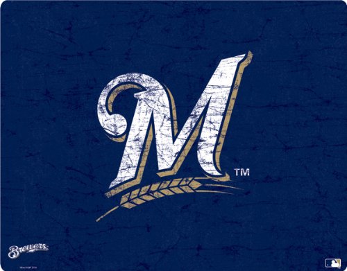 MLB - Milwaukee Brewers - Milwaukee Brewers - Solid Distressed - BlackBerry Curve 8530 - Skinit Skin