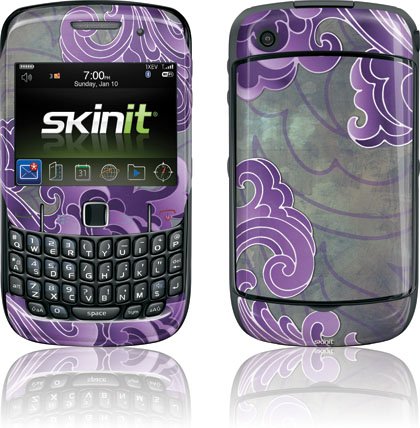 Patterns - Purple Flourish - BlackBerry Curve 8530 - Skinit Skin thumbnail
