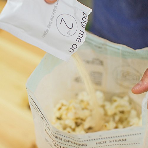 Quinn Popcorn Microwave Popcorn - Made with Organic Non-GMO Corn - Great Snack Food for Movie Night {Butter & Sea Salt, 1 Box} thumbnail
