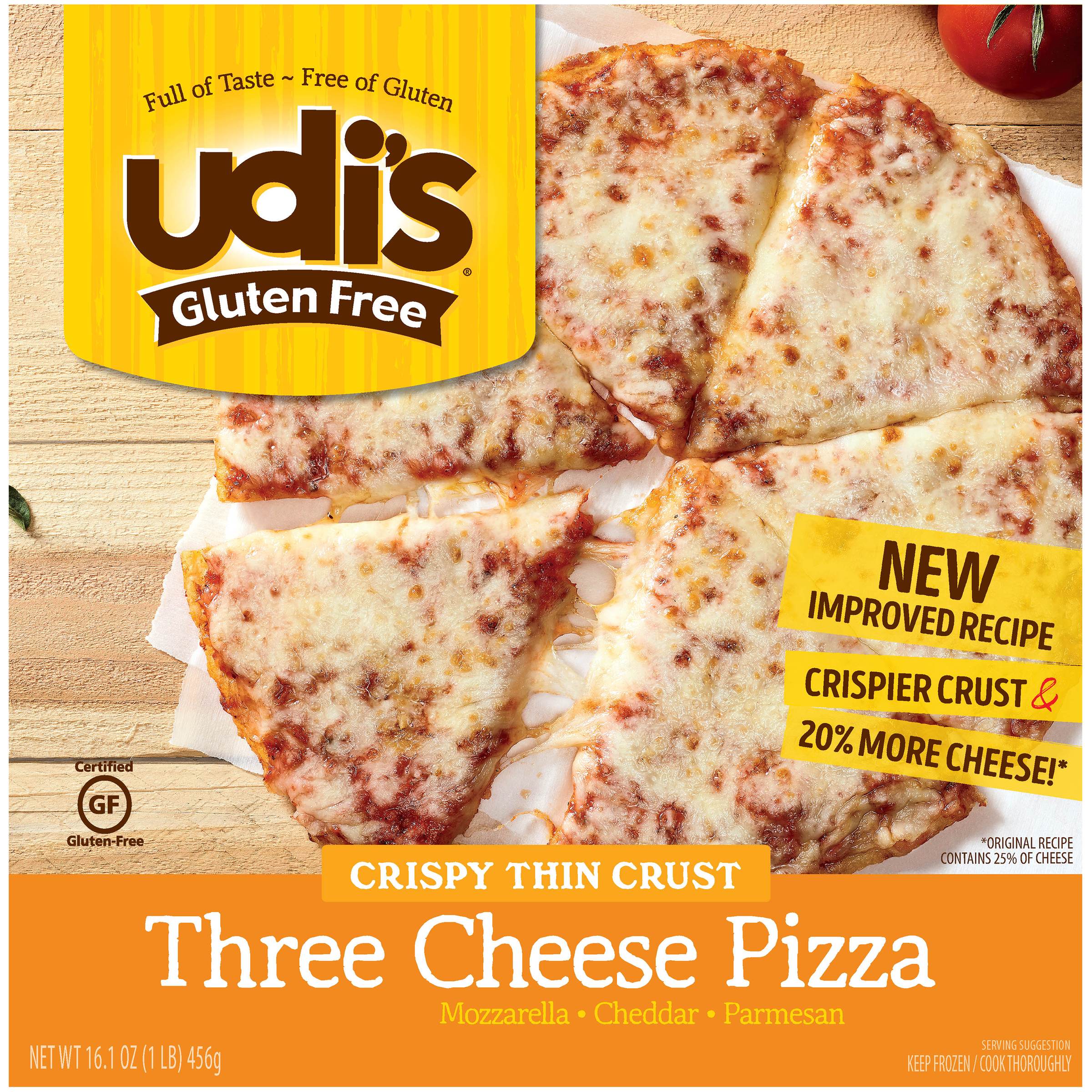 Udi's Gluten Free Uncured Pepperoni Frozen Pizza - 16.1oz