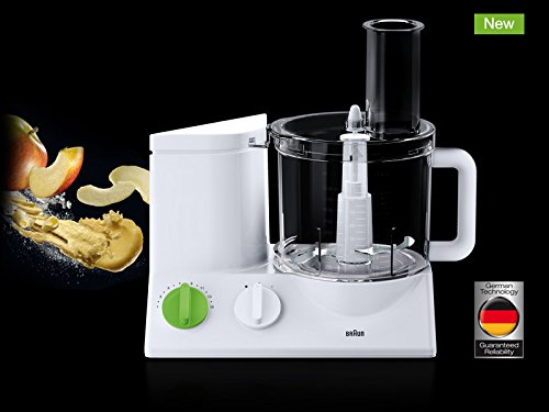 Braun FP3020 12 Cup Food Processor Ultra Quiet Powerful Motor, Includes 7 Attachment Blades + Chopper and Citrus Juicer , Made in Europe with German E thumbnail