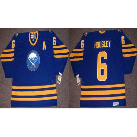 2019 Men Buffalo Sabres 6 Housley Blue CCM Jerseys